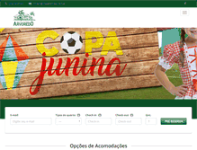 Tablet Screenshot of hotelarvoredo.com.br